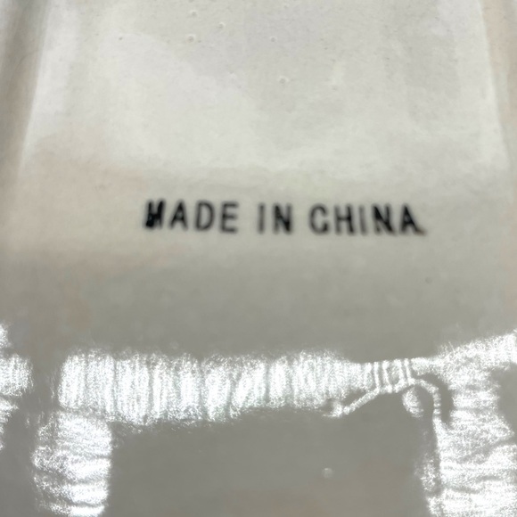 Ceramic Christmas Vintage Off White Holly Berry Trim Platter w/ 3 Compartments - Picture 13 of 13